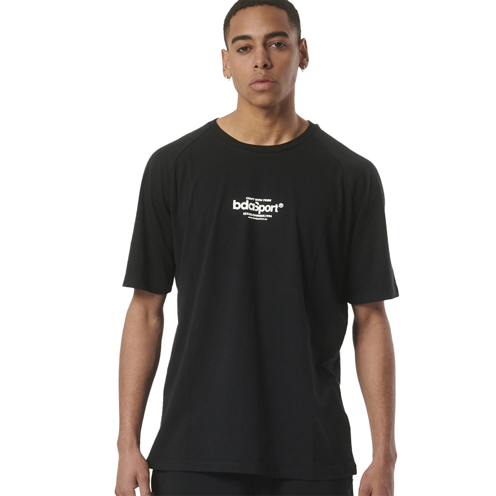 BODY ACTION Men's Lifestyle Fit T-Shirt Ανδρικό T-Shirt - Μαύρο