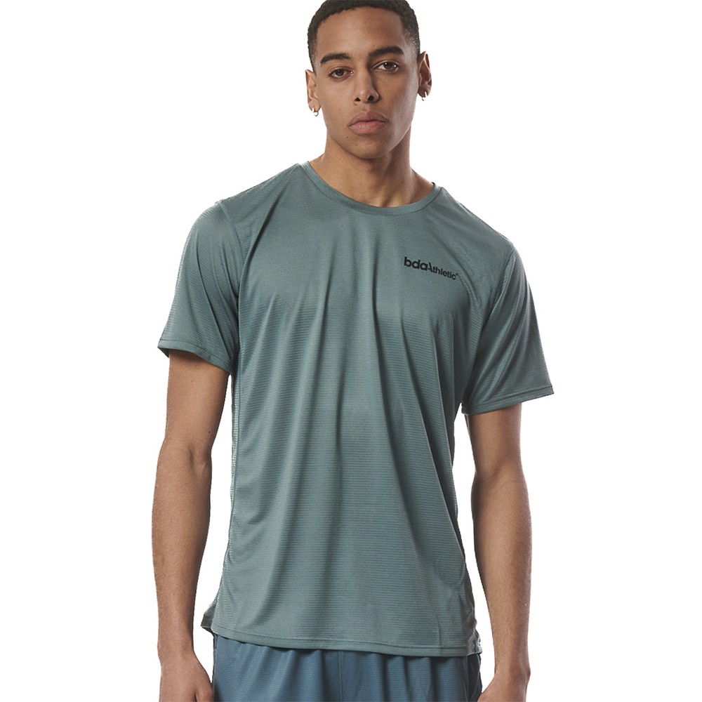 BODY ACTION Men's Training Active T-Shirt Ανδρικό Κοντομάνικο Προπόνησης - Πράσινο