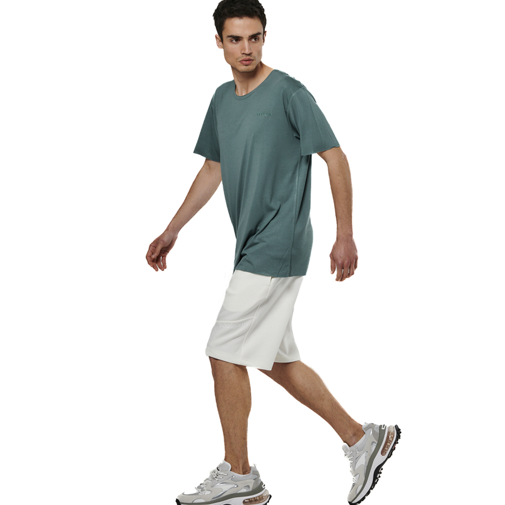 BODY ACTION Blend Raw Cut T-Shirt Ανδρικό T-Shirt  - 3