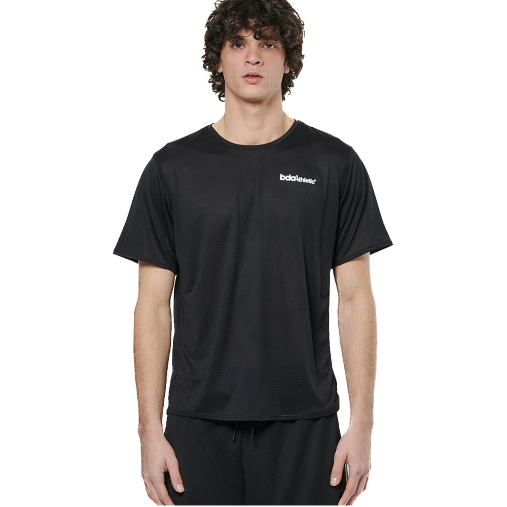 BODY ACTION Training T-Shirt Ανδρική Αθλητική Μπλούζα  - Μαύρο