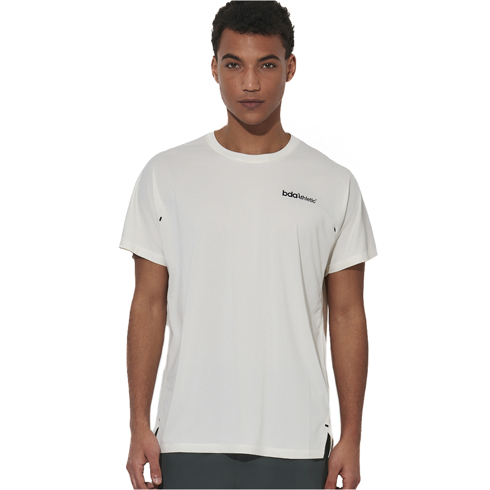 BODY ACTION Men's Workout T-Shirt Ανδρικό Αθλητικό T-Shirt - Κρεμ