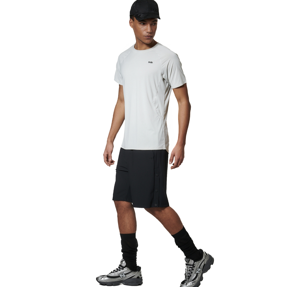 BODY ACTION Men's Lightweight Short-Sleeve Yoga T-Shirt Ανδρικό Αθλητικό T-Shirt - 4