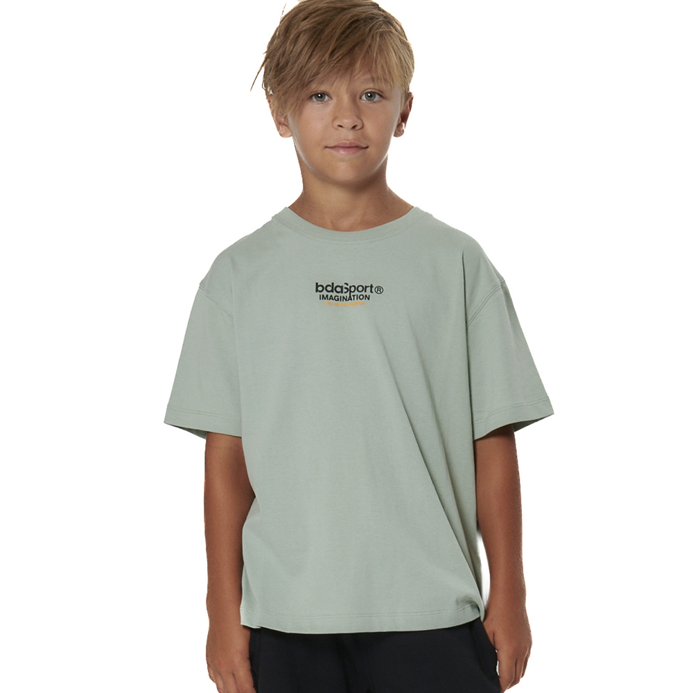 BODY ACTION Boy's Heavy Jersey Graphic T-Shirt Παιδικό T-Shirt - Πράσινο