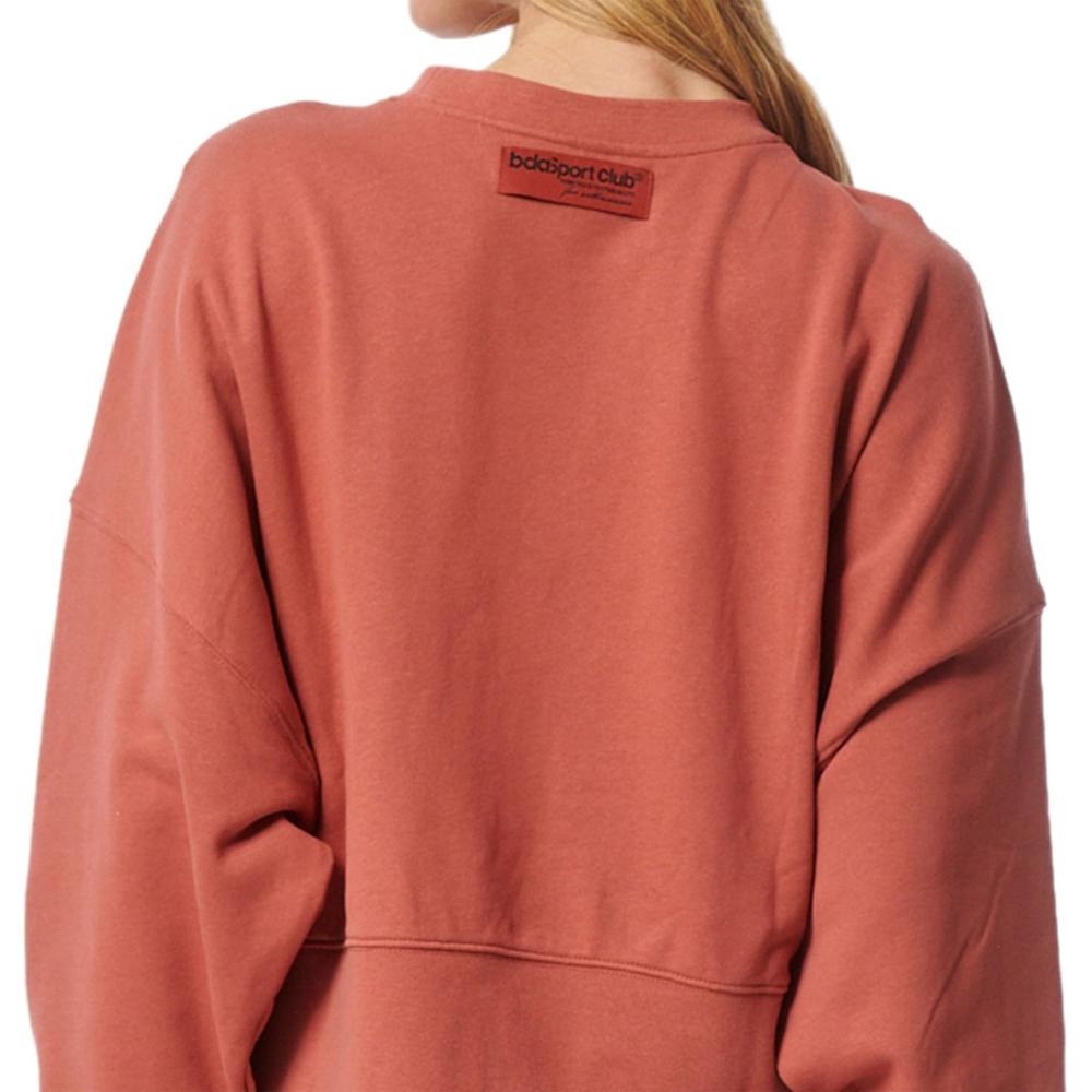 BODY ACTION Women's Oversized Fleece Sweatshirt Γυναικείο Φούτερ - 4