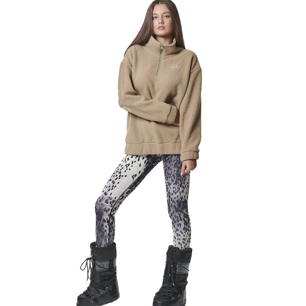 BODY ACTION Women's Oversized Sherpa-Fleece Γυναικείο Φούτερ - 4