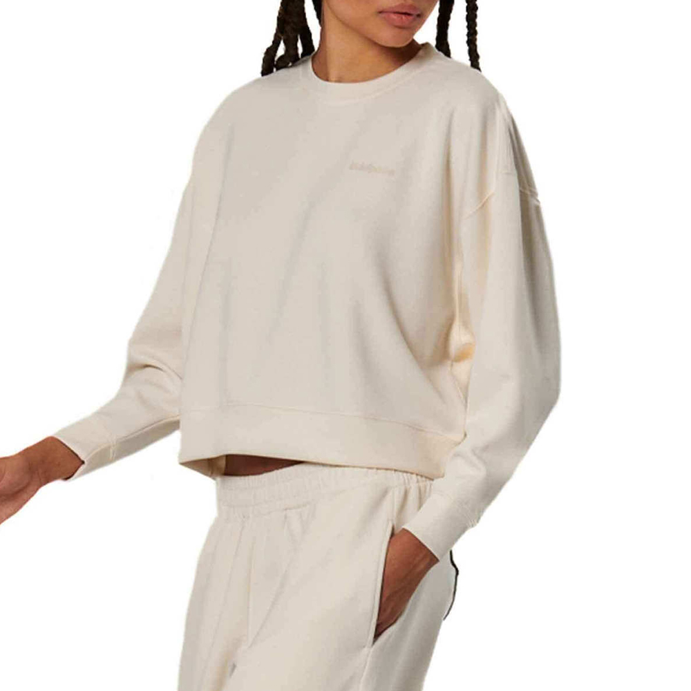 BODY ACTION Women's Modal Crop Sweatshirt Γυναικείο Crop Φούτερ - 3