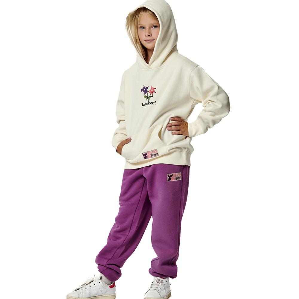 BODY ACTION Girl's Long Sleeve Hooded Sweatshirt Παιδικό Φούτερ - 3