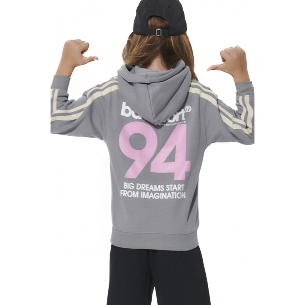 BODY ACTION Girl's Fleece Hooded Sweatshirt Παιδικό Φούτερ με κουκούλα - 2