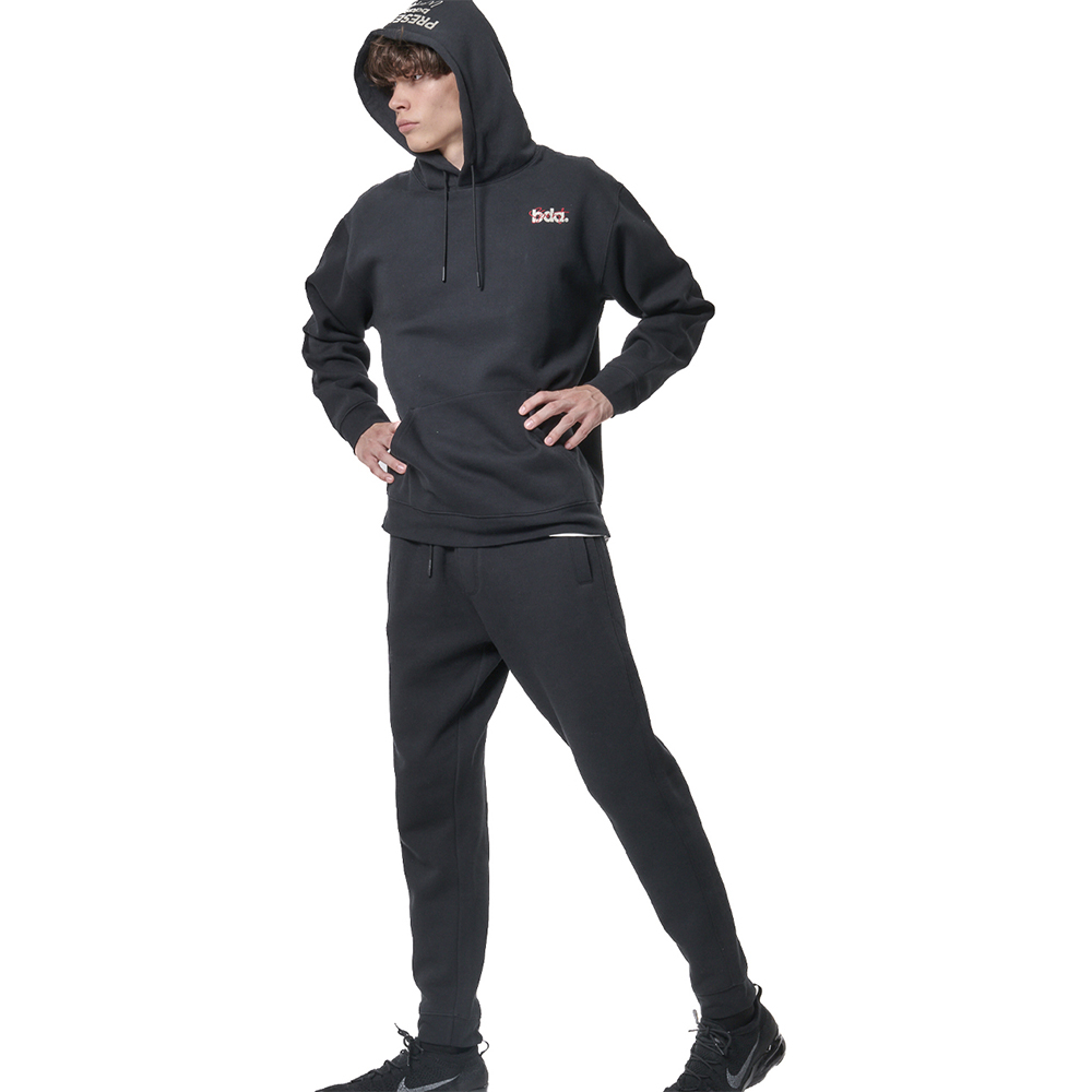 BODY ACTION Men's Pullover Hoodie Ανδρικό Φούτερ με κουκούλα - 4