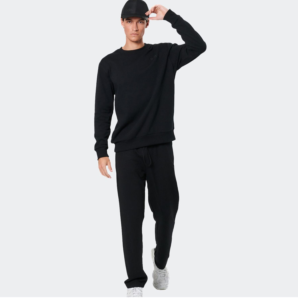 BODY ACTION Men's Fleece Crewneck Sweatshirt Ανδρικό Φούτερ  - 3