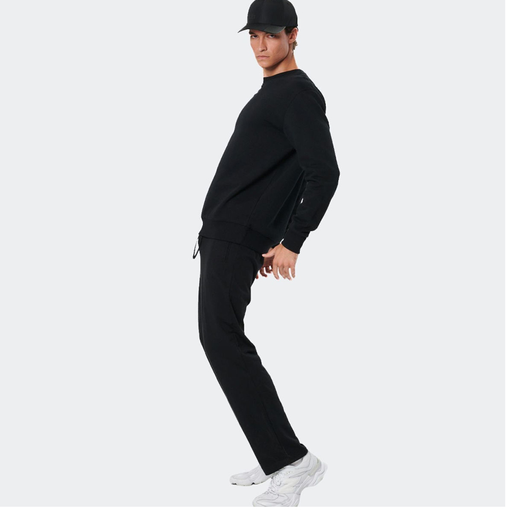 BODY ACTION Men's Fleece Crewneck Sweatshirt Ανδρικό Φούτερ  - 4