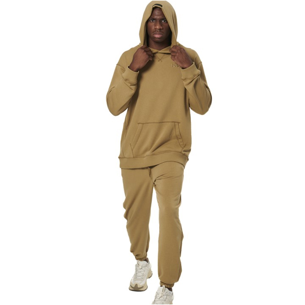 BODY ACTION Men's French Terry Hoodie Ανδρικό Φούτερ με κουκούλα - 4