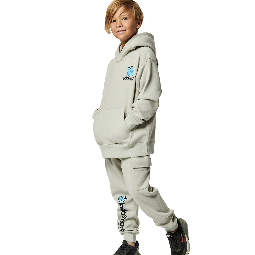 BODY ACTION Kid's Long Sleeve Hooded Sweatshirt Παιδικό Φούτερ με κουκούλα - 3