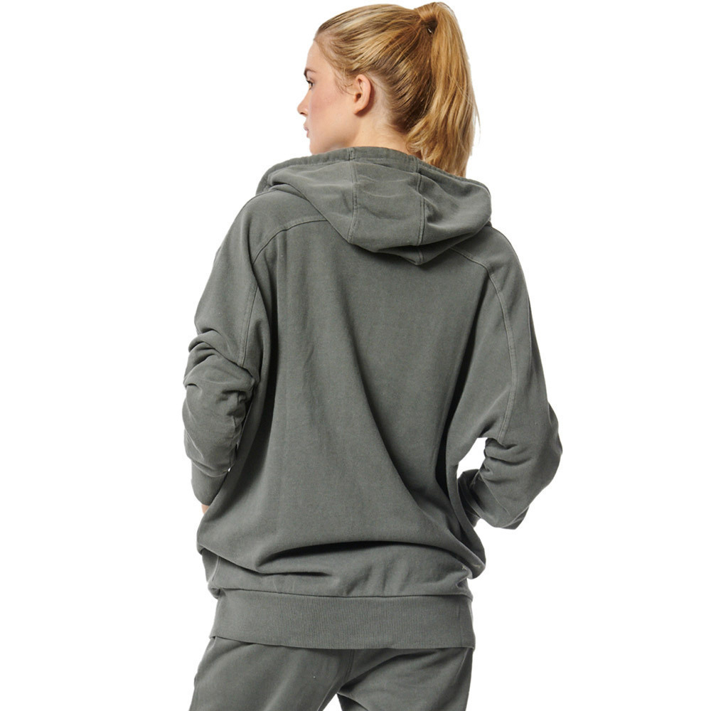 BODY ACTION Women's Over-Dyed Full Zip Hoodie Γυναικεία Ζακέτα - 2