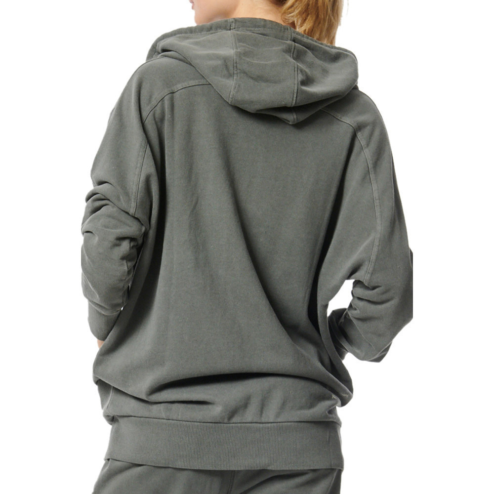 BODY ACTION Women's Over-Dyed Full Zip Hoodie Γυναικεία Ζακέτα - 4