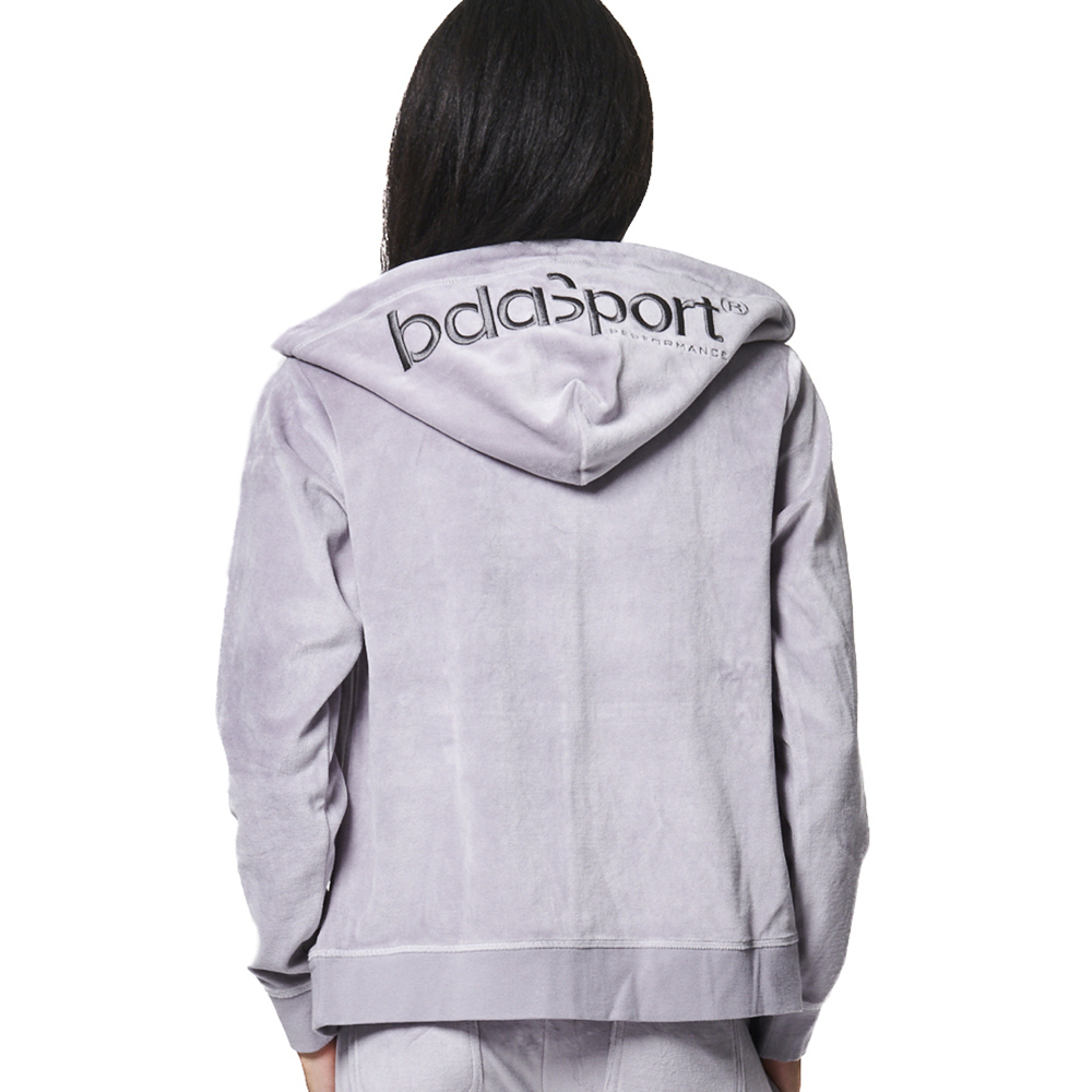 BODY ACTION Women's Velour Hoodie Jacket Γυναικεία Ζακέτα - 2