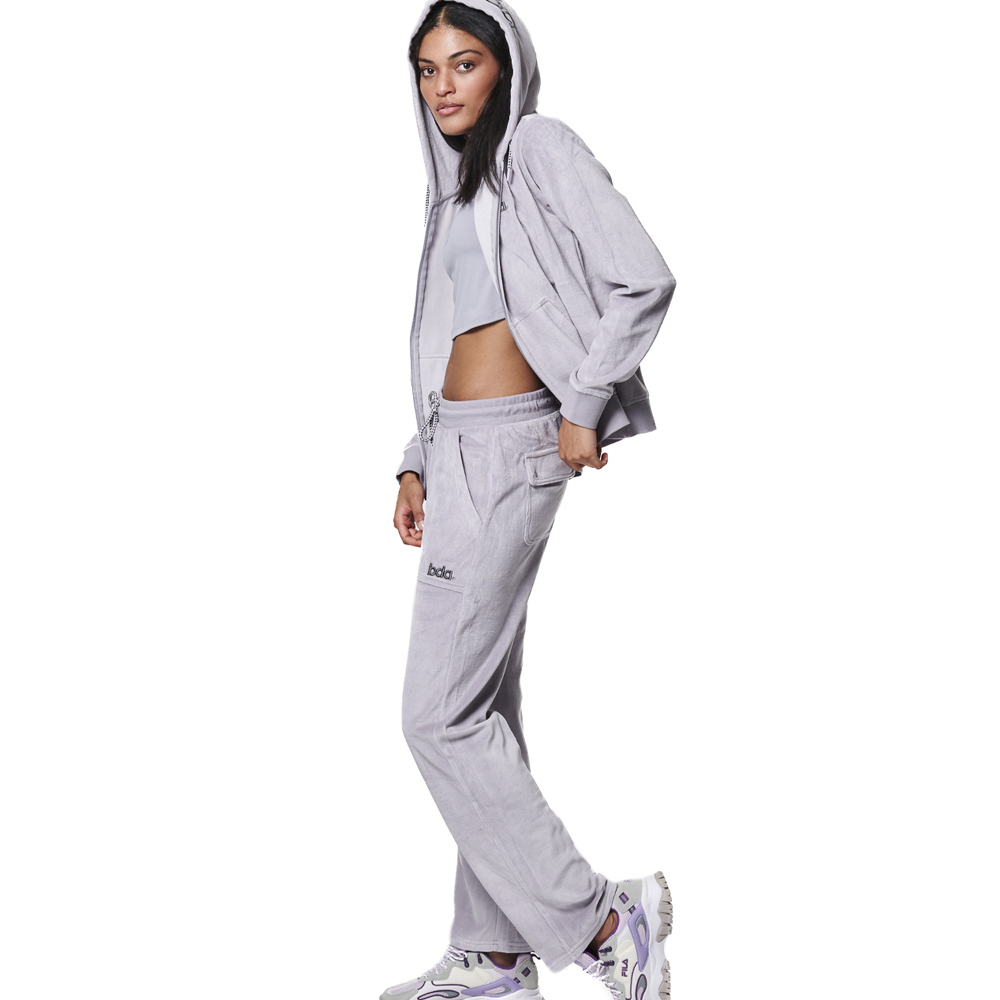 BODY ACTION Women's Velour Hoodie Jacket Γυναικεία Ζακέτα - 4