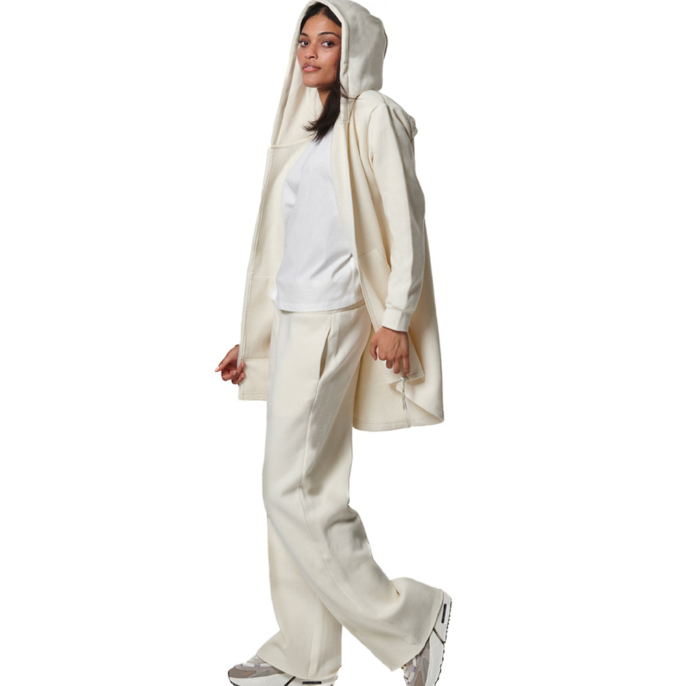 BODY ACTION Women's Long Fishtail Hooded Jacket  Γυναικεία Ζακέτα Με Κουκούλα  - 2