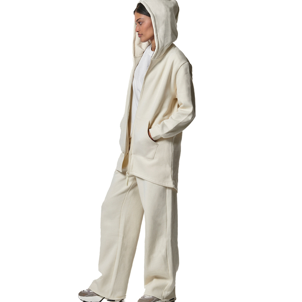 BODY ACTION Women's Long Fishtail Hooded Jacket  Γυναικεία Ζακέτα Με Κουκούλα  - 4