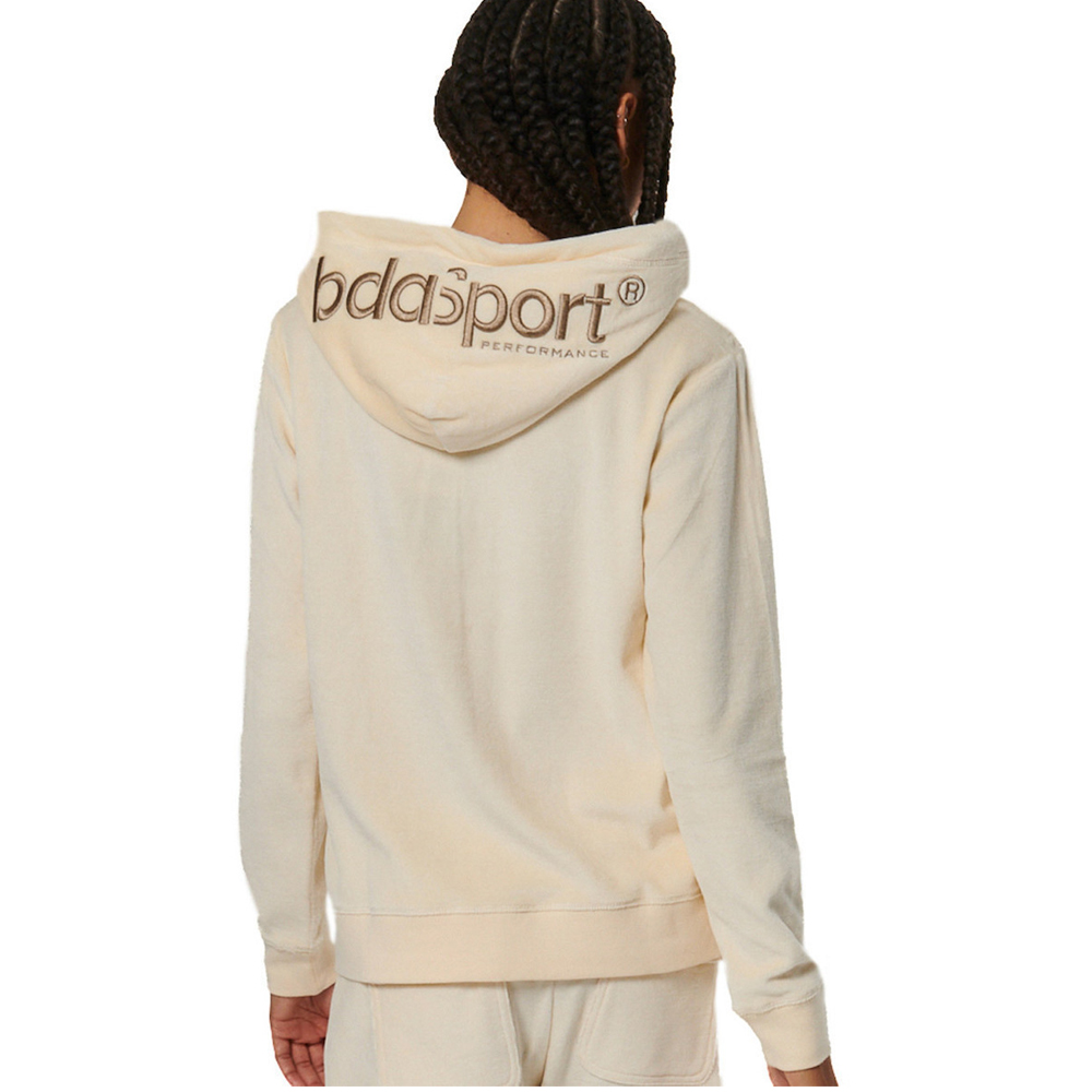 BODY ACTION Women's Velour Hoodie Jacket Γυναικεία Ζακέτα - 2