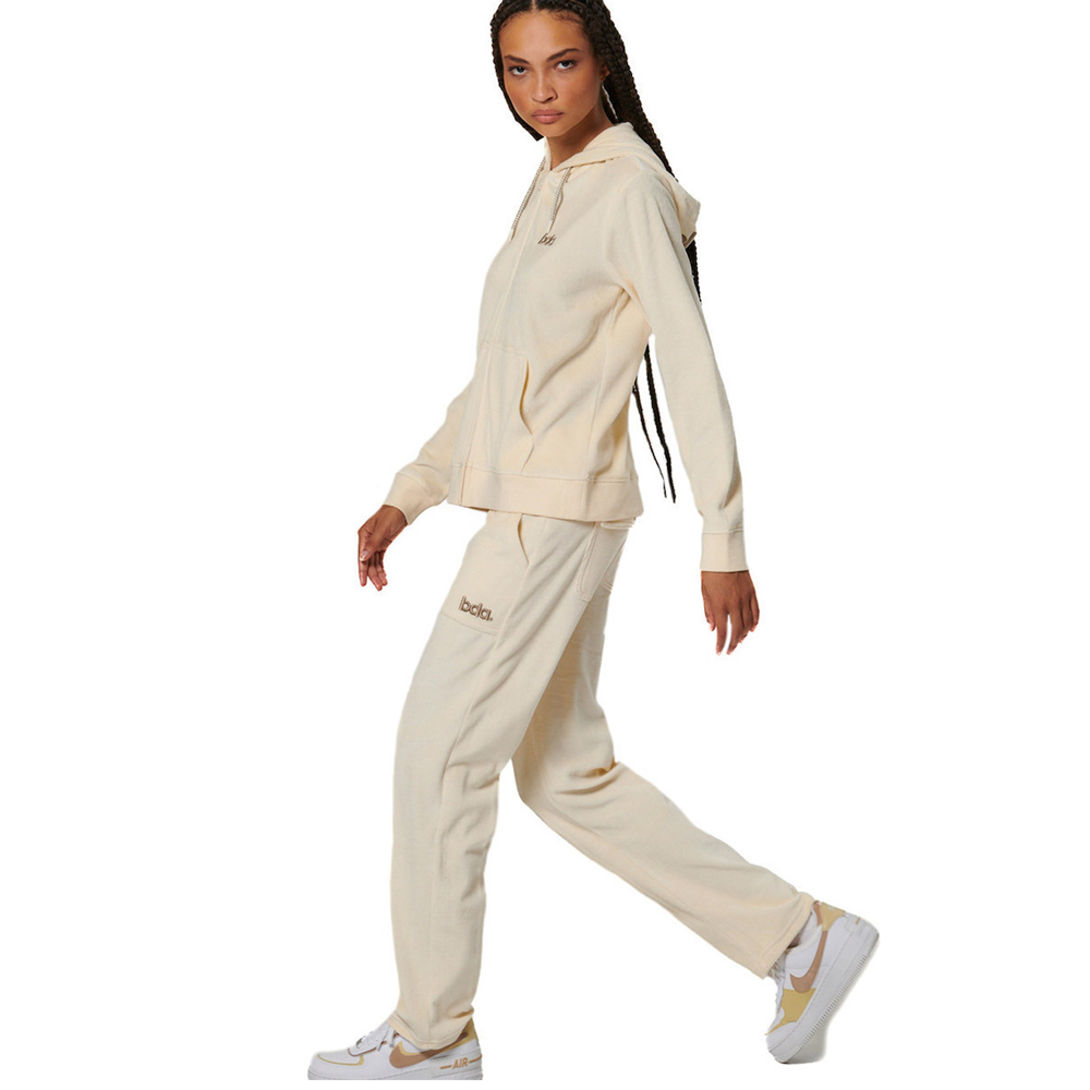 BODY ACTION Women's Velour Hoodie Jacket Γυναικεία Ζακέτα - 4
