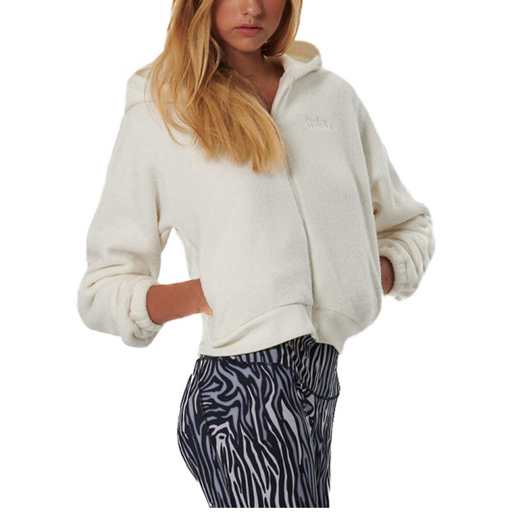 BODY ACTION Women's Full- Zip Sherpa Fleece Hoodie Γυναικεία Ζακέτα - 3