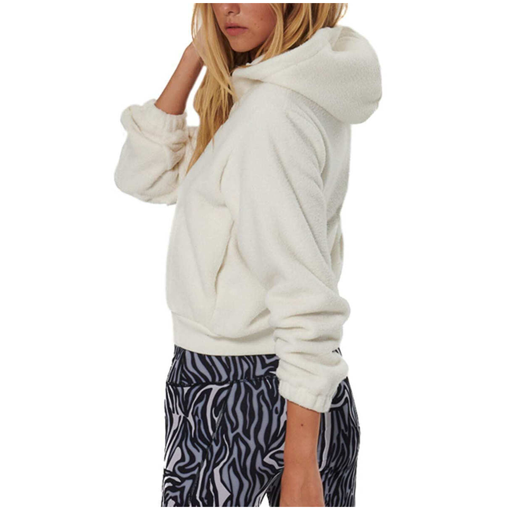 BODY ACTION Women's Full- Zip Sherpa Fleece Hoodie Γυναικεία Ζακέτα - 4