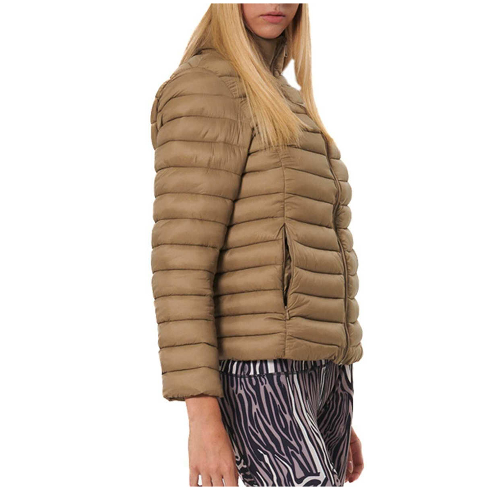 BODY ACTION Women's Quilted Jacket With Collar Γυναικείο Καπιτονέ Μπουφάν - 4