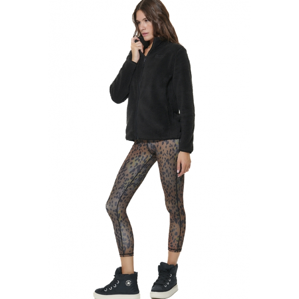 BODY ACTION Women's Fluffy Fleece Jacket Γυναικεία Ζακέτα  - 3