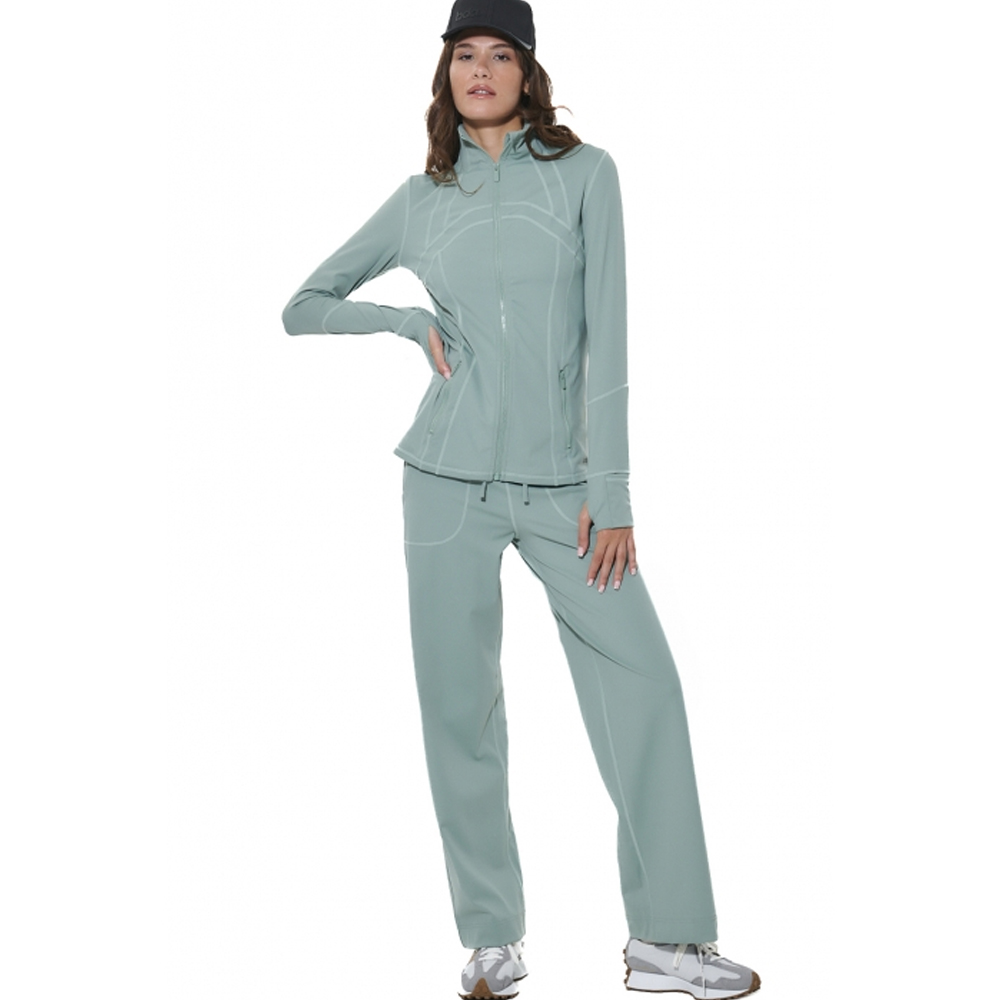 BODY ACTION Women's Tight Yoga Zipper Jacket Γυναικεία Αθλητική Ζακέτα - 4