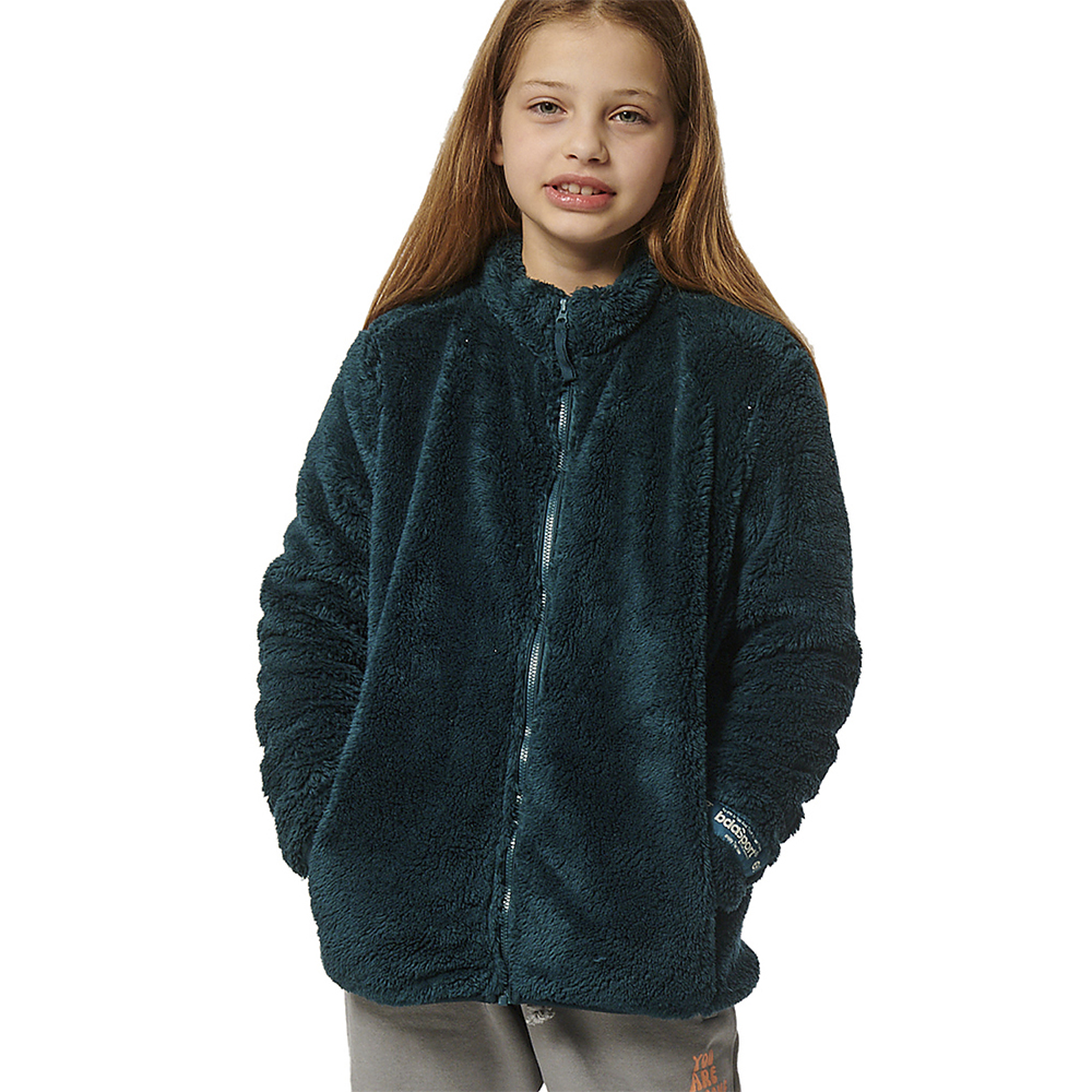 BODY ACTION Fluffy Fleece Jacket Παιδική Ζακέτα για κορίτσι - Πράσινο