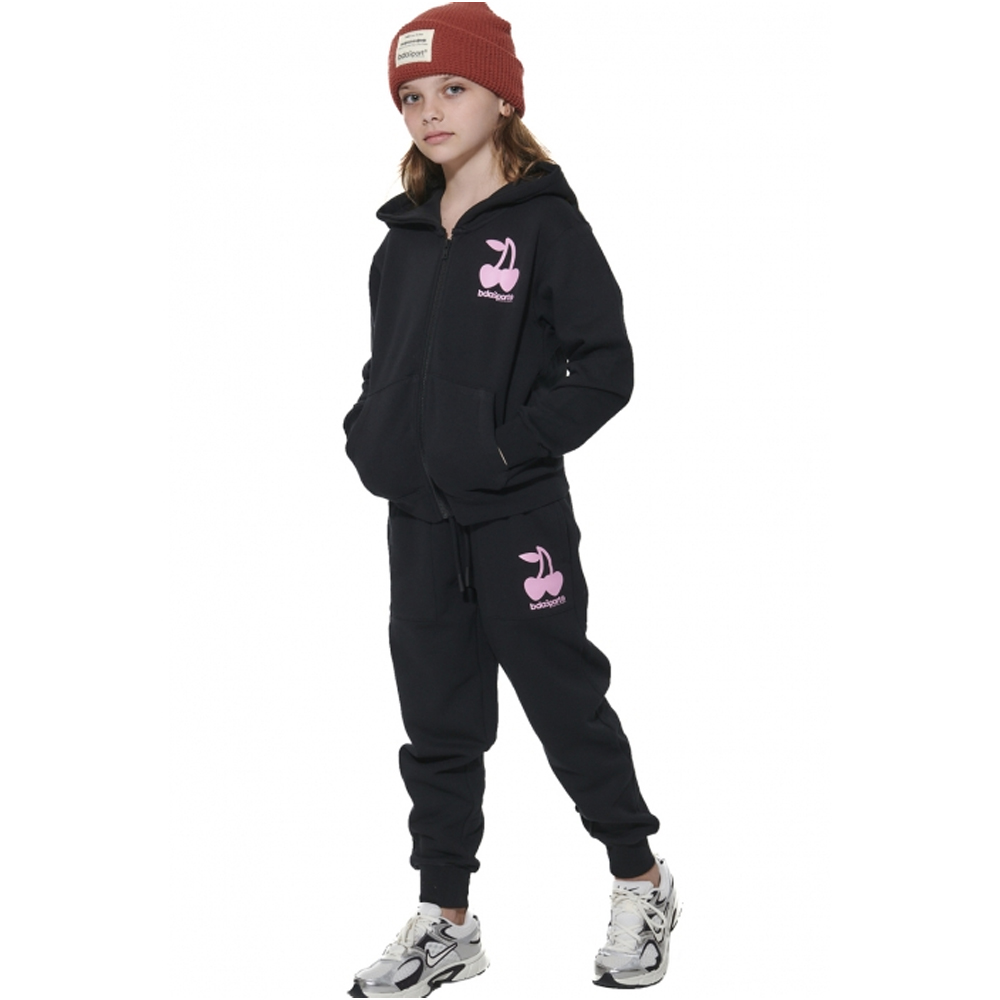 BODY ACTION Girl's Fleece Full-Zip Hooded Jacket Παιδική Ζακέτα με κουκούλα - 3