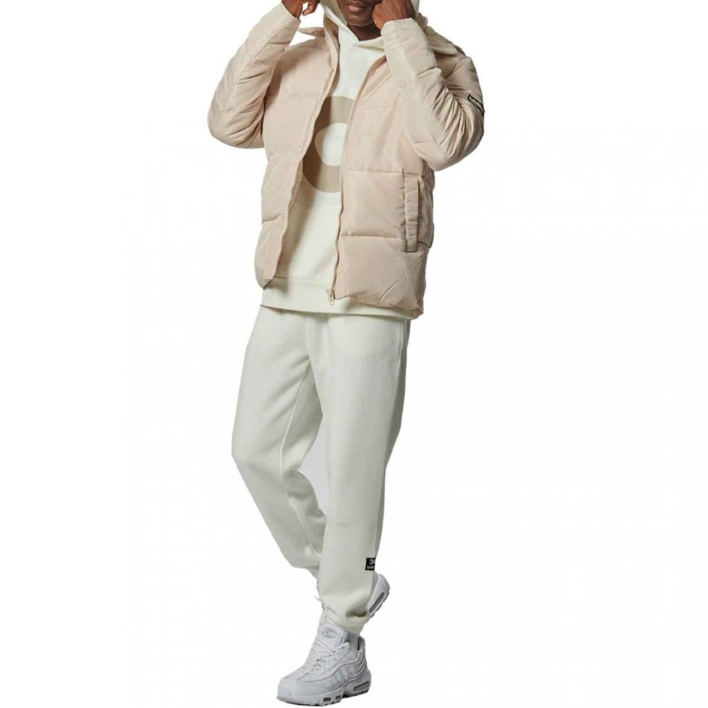 BODY ACTION Men's Puffer Jacket With Detachable Hood Αντρικό Μπουφάν - 4