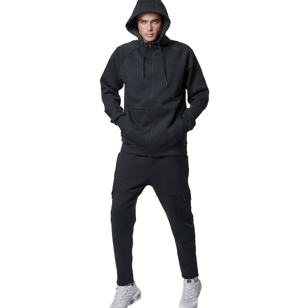 BODY ACTION Men's Sport Gym Tech Zip Hoodie Ανδρική Ζακέτα με κουκούλα - 3