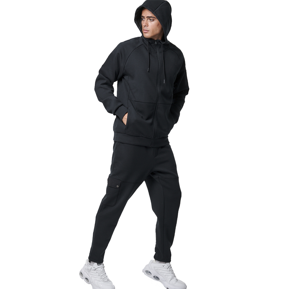 BODY ACTION Men's Sport Gym Tech Zip Hoodie Ανδρική Ζακέτα με κουκούλα - 4