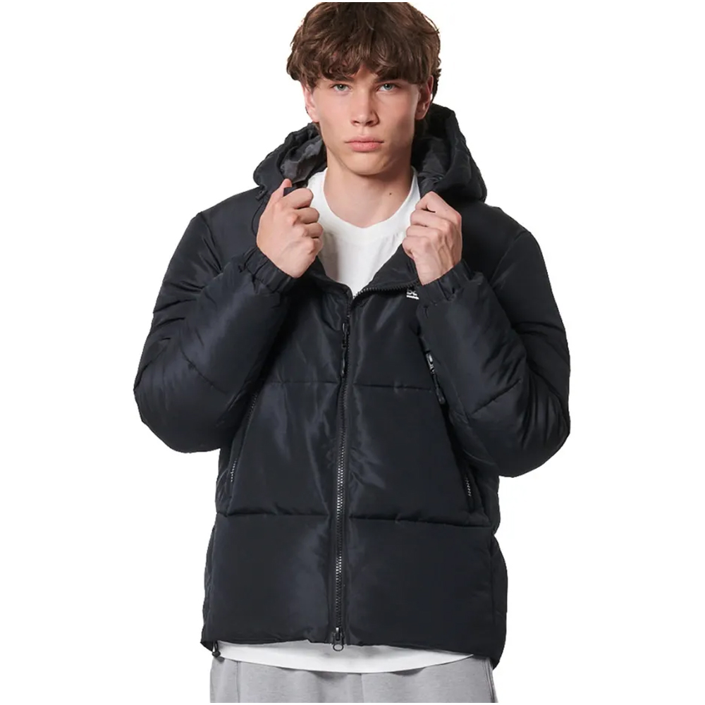 BODY ACTION Men's Puffer Jacket Ανδρικό Μπουφάν - Μαύρο