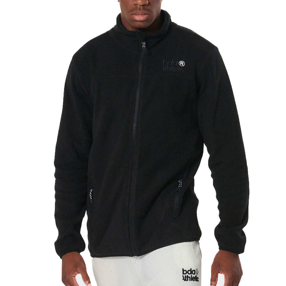 BODY ACTION Men's Full-Zip Polar Fleece Ανδρική Ζακέτα - Μαύρο