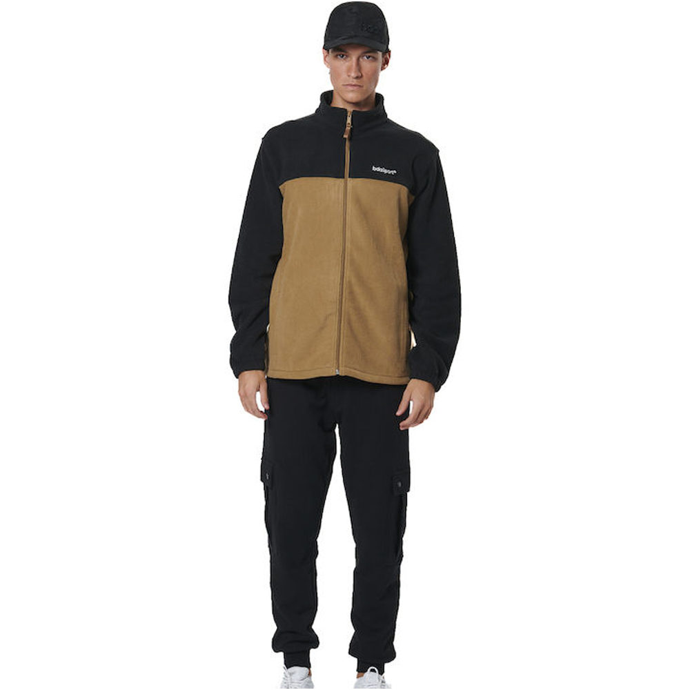 BODY ACTION Men's Polar Fleece Jacket Ανδρική Ζακέτα - 4