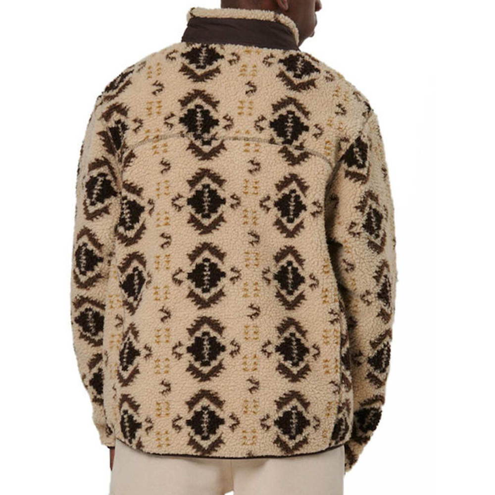 BODY ACTION Men's Printed Sherpa-Fleece Ανδρική Ζακέτα - 2