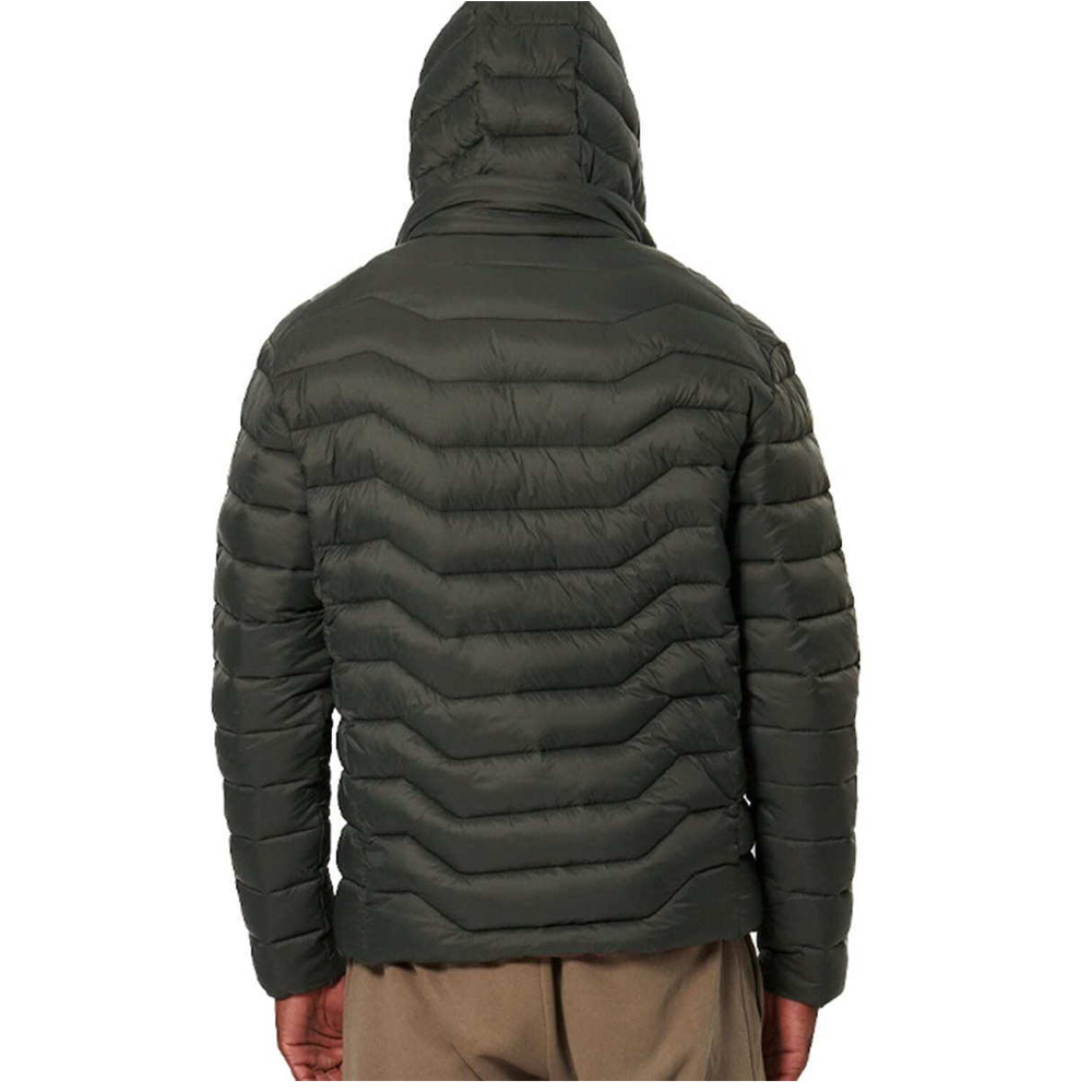 BODY ACTION Men's Lightweight Quilted Jacket With Hood Ανδρικό Καπιτονέ Μπουφάν - 2