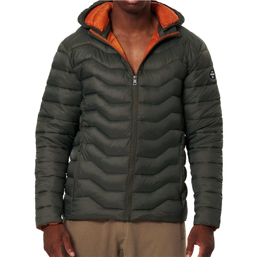BODY ACTION Men's Lightweight Quilted Jacket With Hood Ανδρικό Καπιτονέ Μπουφάν - 3