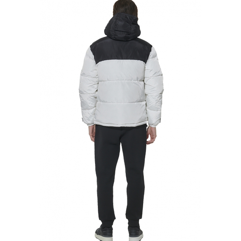 BODY ACTION Men's Two - Tone Puffer Jacket Ανδρικό Μπουφάν με κουκούλα - 2
