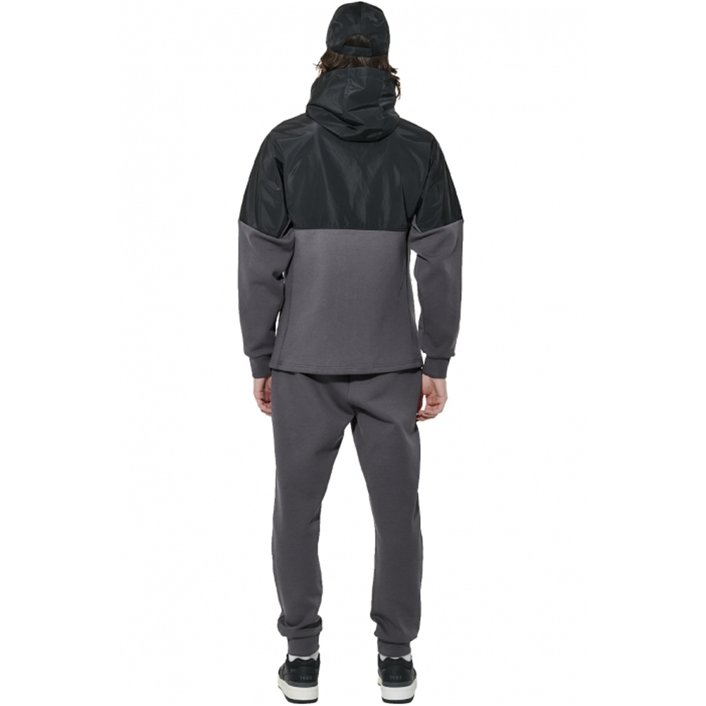 BODY ACTION Men's Two - Tone Scuba Track Jacket Ανδρική Ζακέτα με κουκούλα - 2