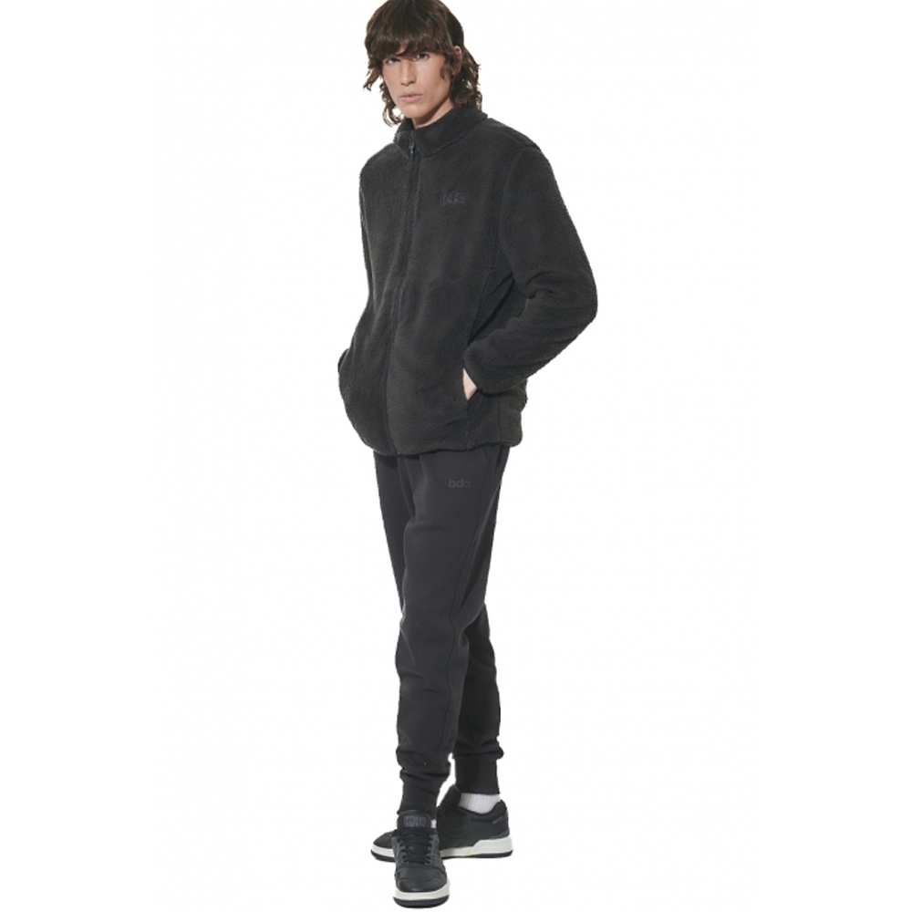 BODY ACTION Men's Full - Zip Fluffy Fleece Jacket Ανδρική Ζακέτα με κουκούλα - 3