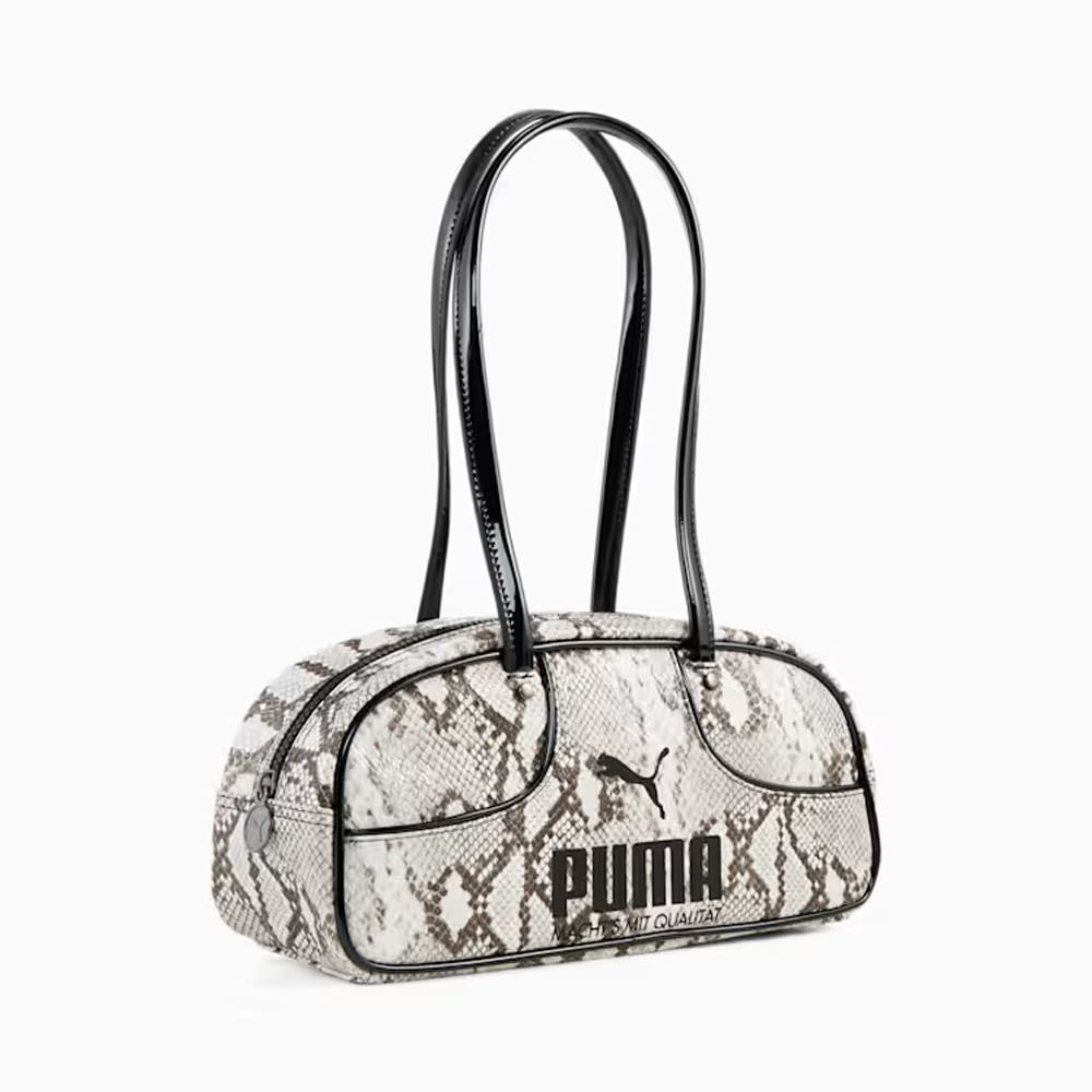 PUMA 1976 Flute Grip Bag Γυναικεία Τσάντα 'Ωμου - Λευκό-Μαύρο
