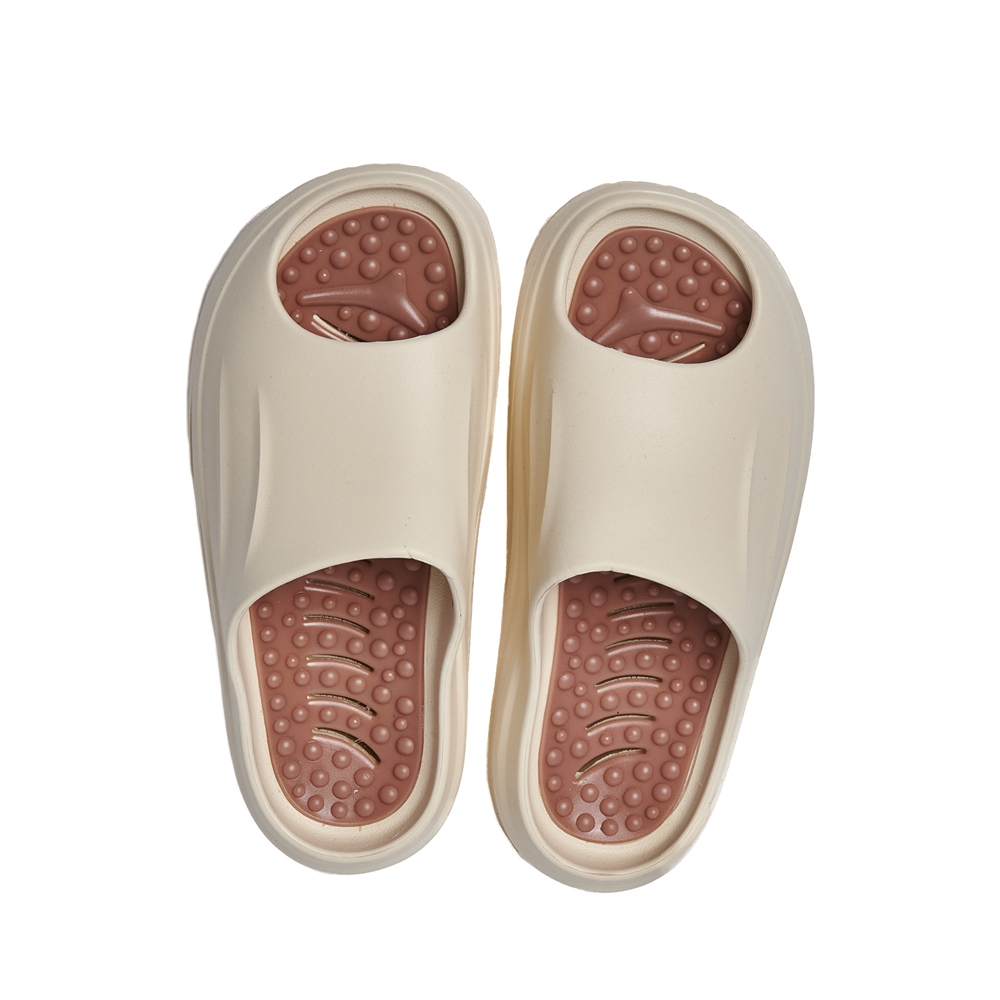 BODY ACTION Men's Pool Slides Ανδρικές Παντόφλες - Κρεμ