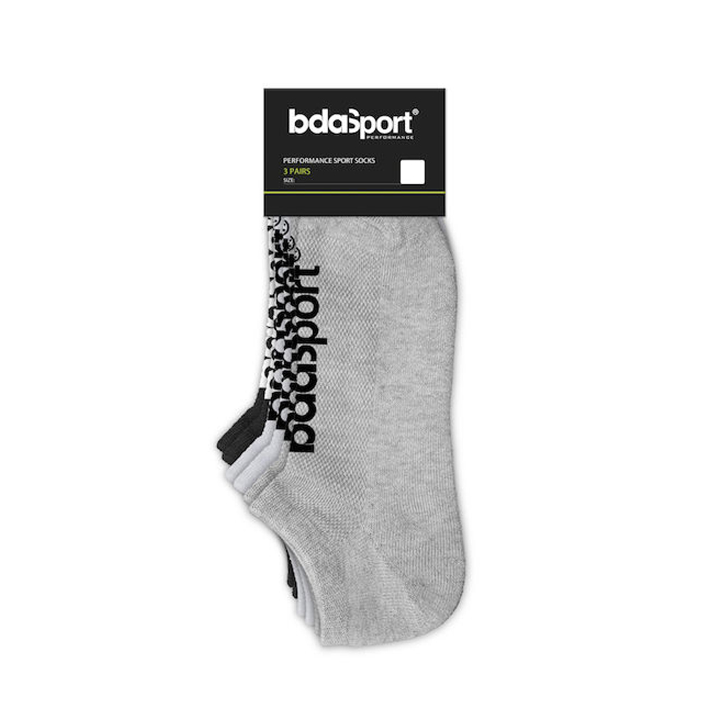 BODY ACTION 3Pack Unisex No Show Socks Κοντές Κάλτσες - 3