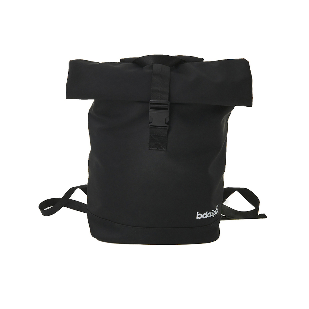 BODY ACTION Roll Top Lite Unisex Backpack  - Μαύρο