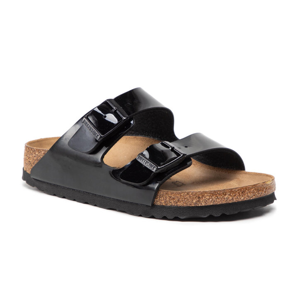 BIRKENSTOCK Synthetics Arizona Bf Patent Core Black Narrow Fit Γυναικείες Ανατομικές Παντόφλες - 2