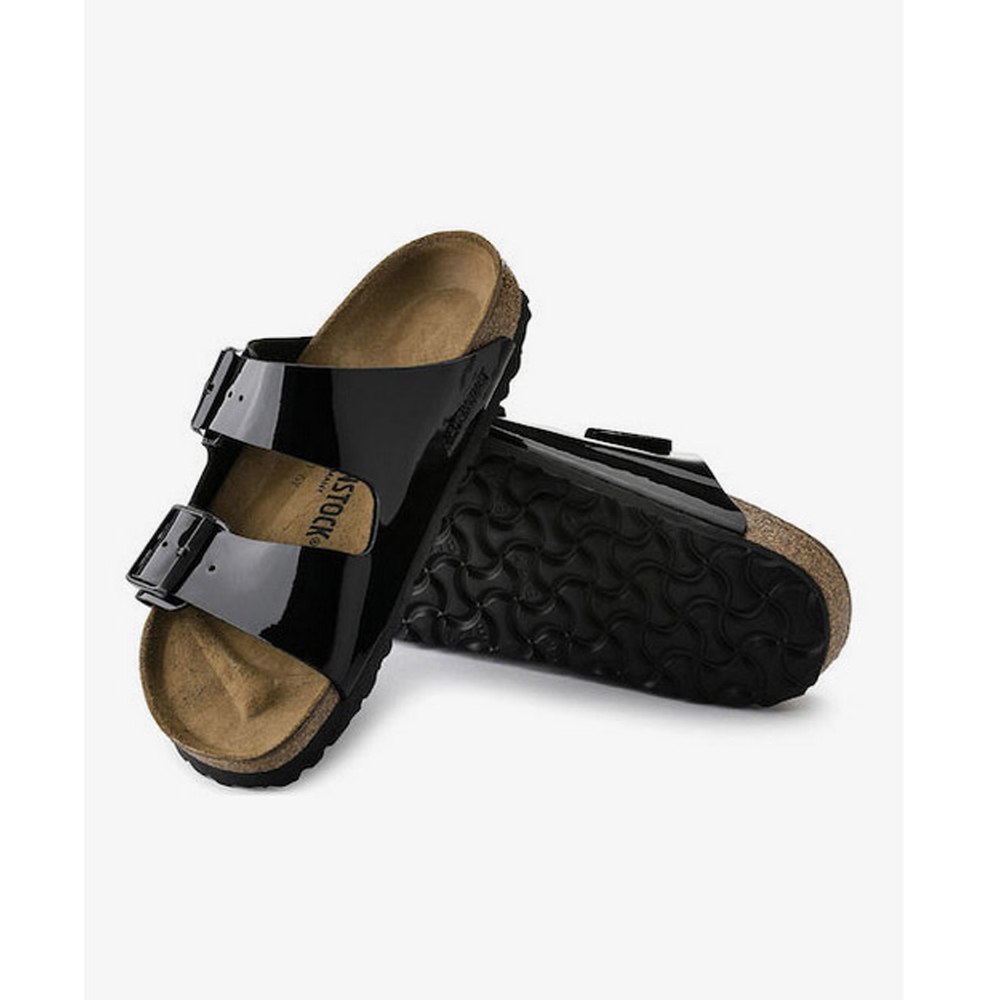 BIRKENSTOCK Synthetics Arizona Bf Patent Core Black Narrow Fit Γυναικείες Ανατομικές Παντόφλες - 5